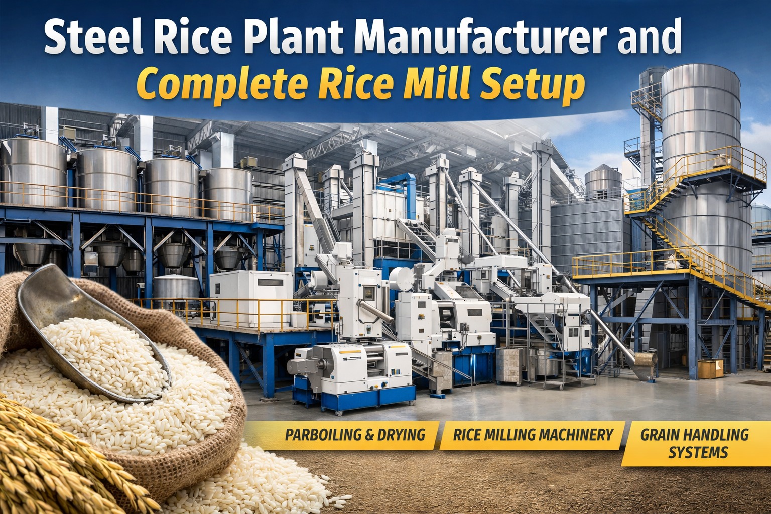 Steel Rice Plant Manufacturer and Complete Rice Mill Setup